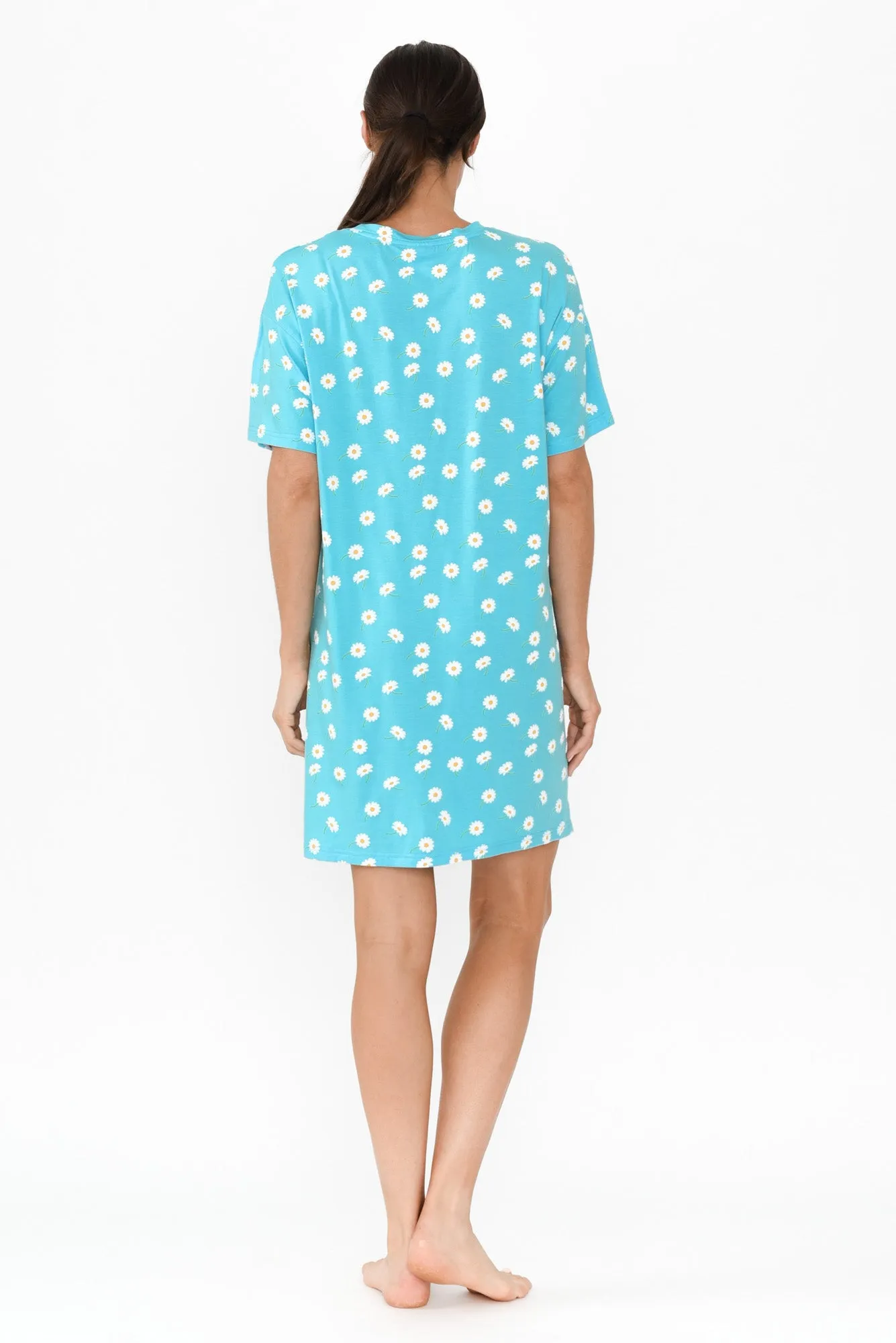 Collie Blue Daisy Bamboo Nightie