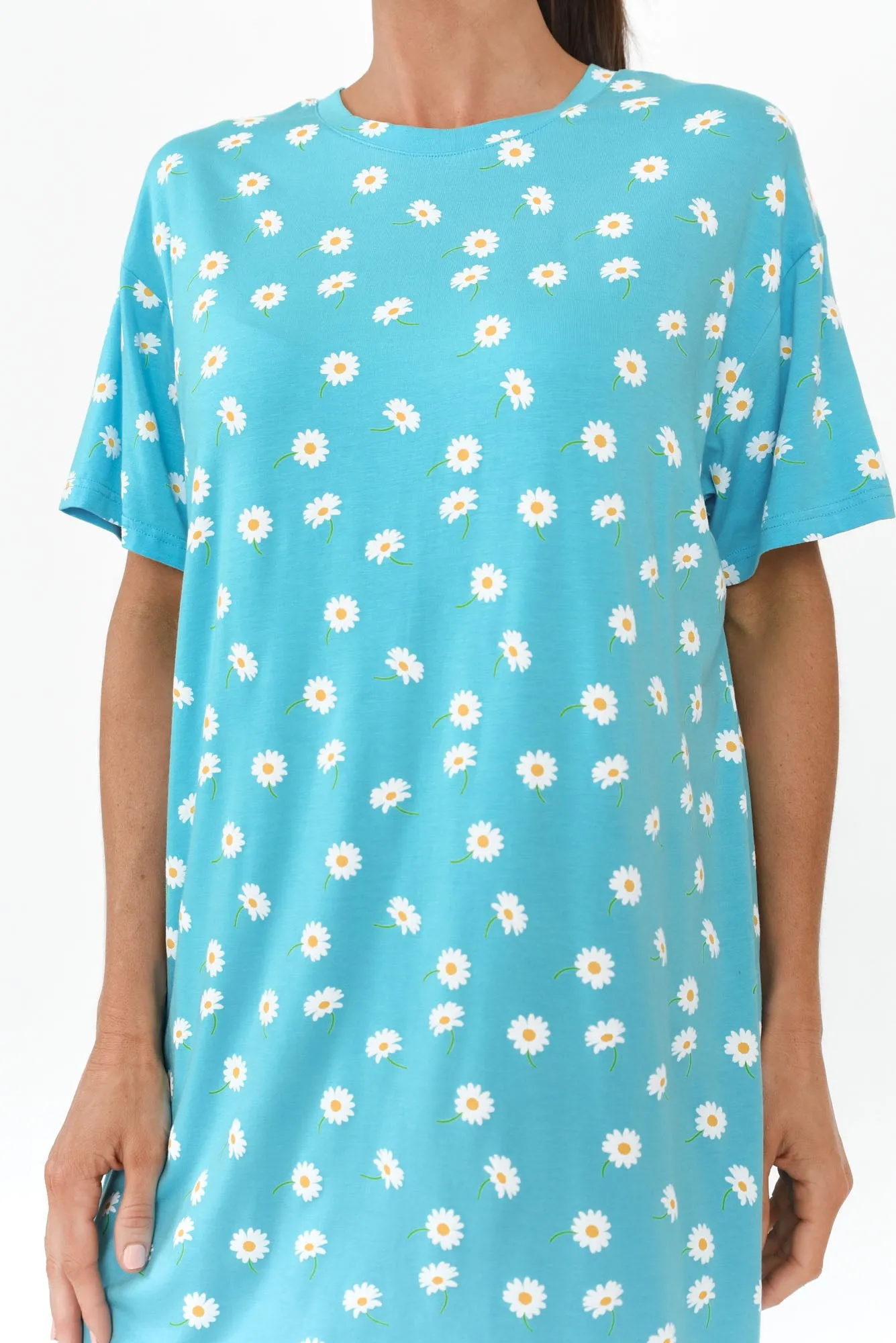 Collie Blue Daisy Bamboo Nightie