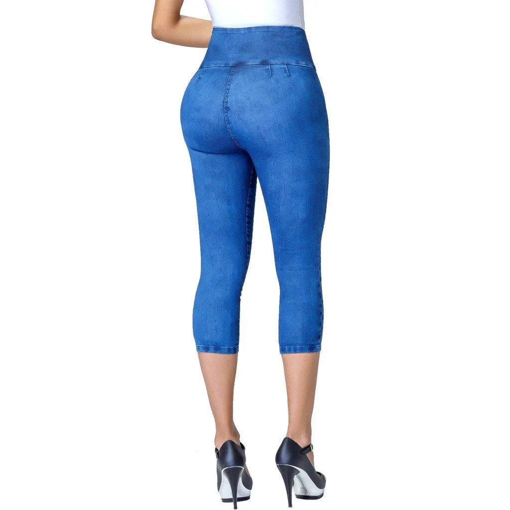 Colombian Denim Jumpsuit for Women with Inner Girdle Lowla EN269275