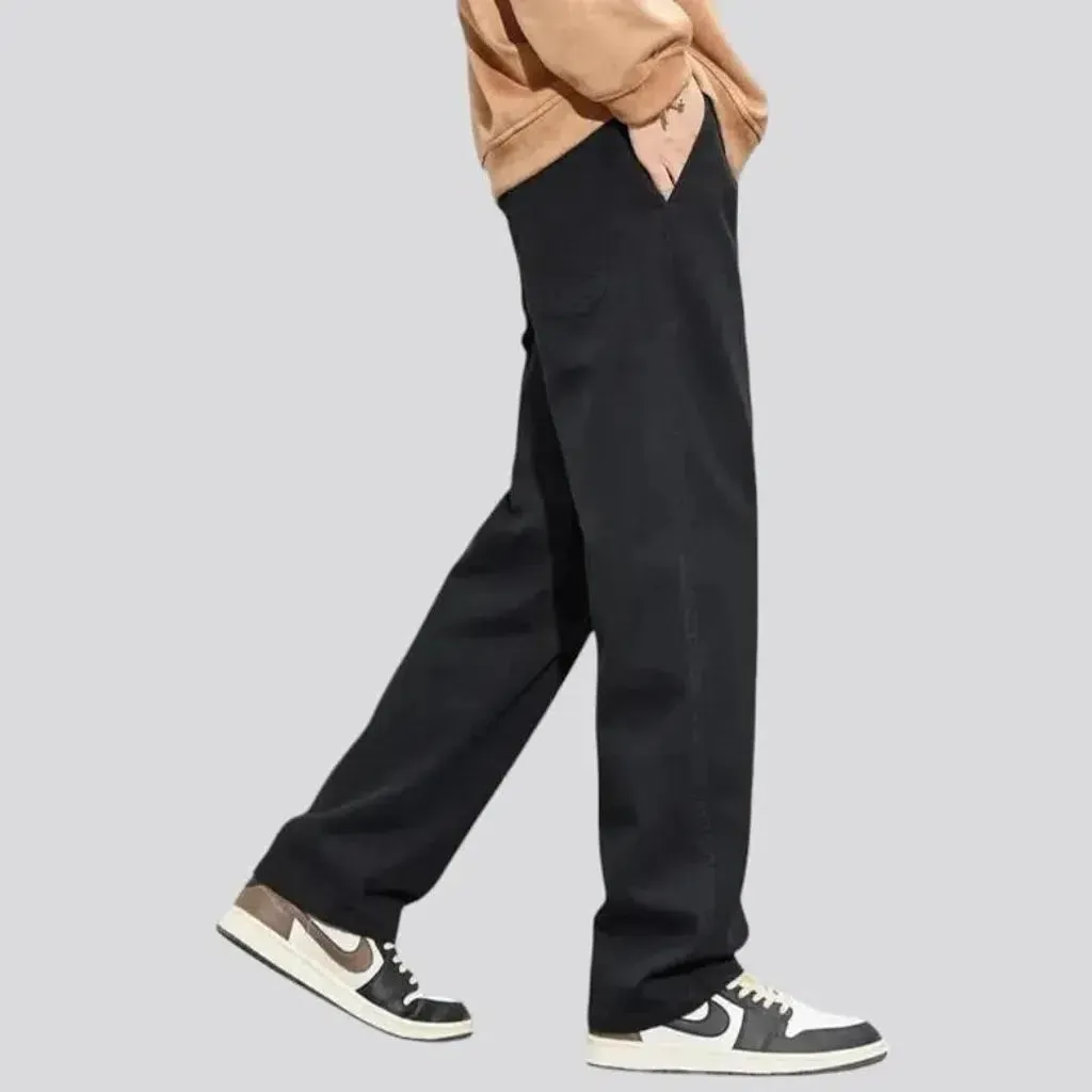 Color men's baggy jeans