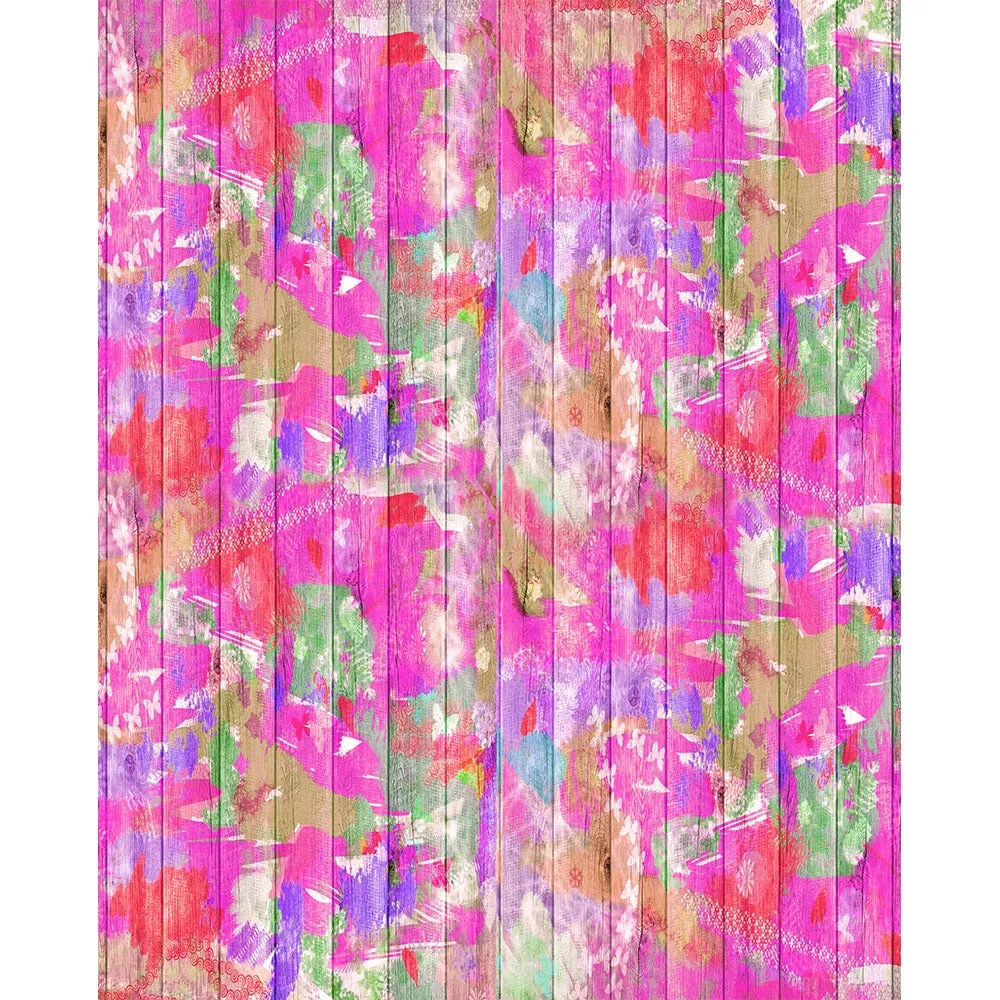 Color Splash Planks Printed Backdrop