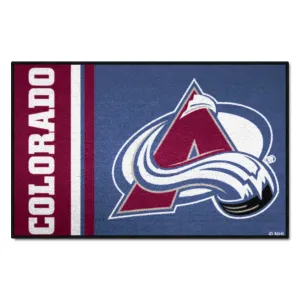 Colorado Avalanche Starter Mat Accent Rug - 19in. x 30in., Uniform Design