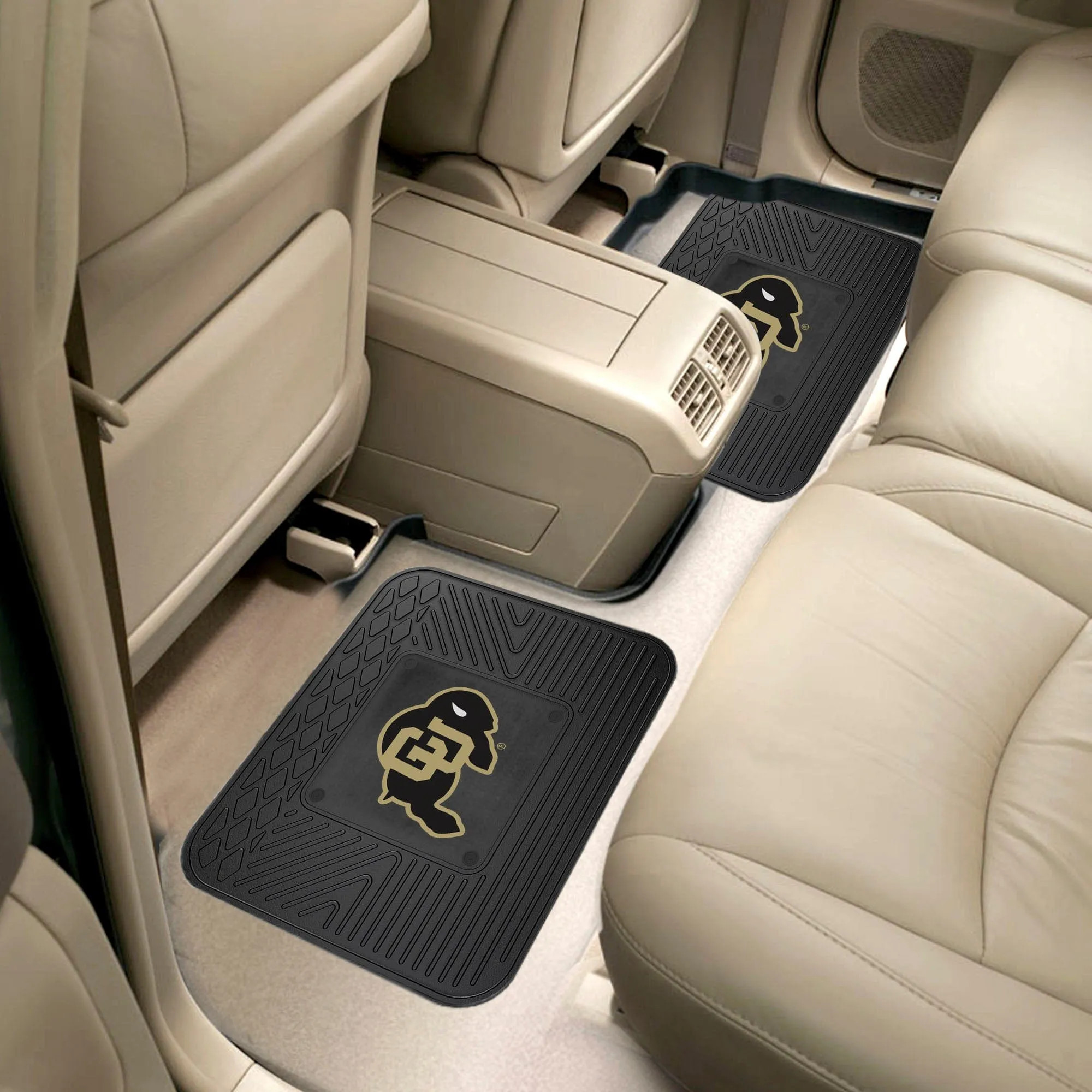 Colorado Buffaloes Back Seat Car Utility Mats - 2 Piece Set