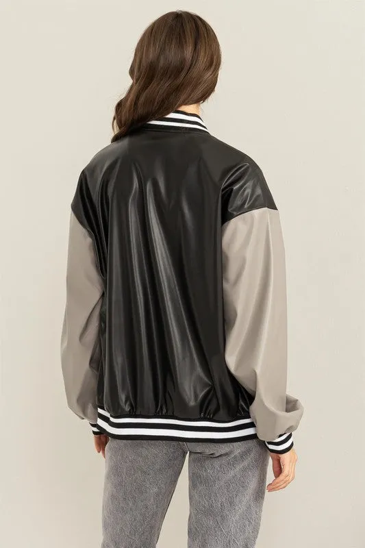 COLORBLOCK VARSITY JACKET