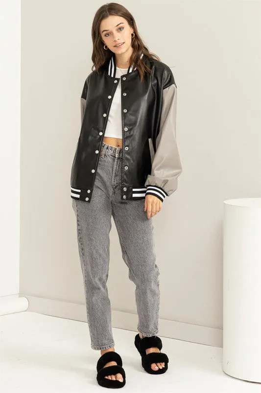 COLORBLOCK VARSITY JACKET