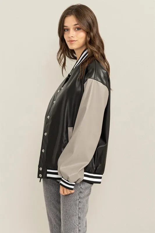 COLORBLOCK VARSITY JACKET