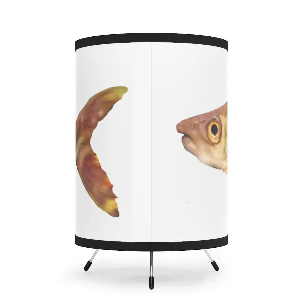 Colorful Fish Tripod Lamp with High-Res Printed Shade, US\CA plug