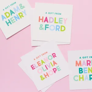 Colorful Names Stickers