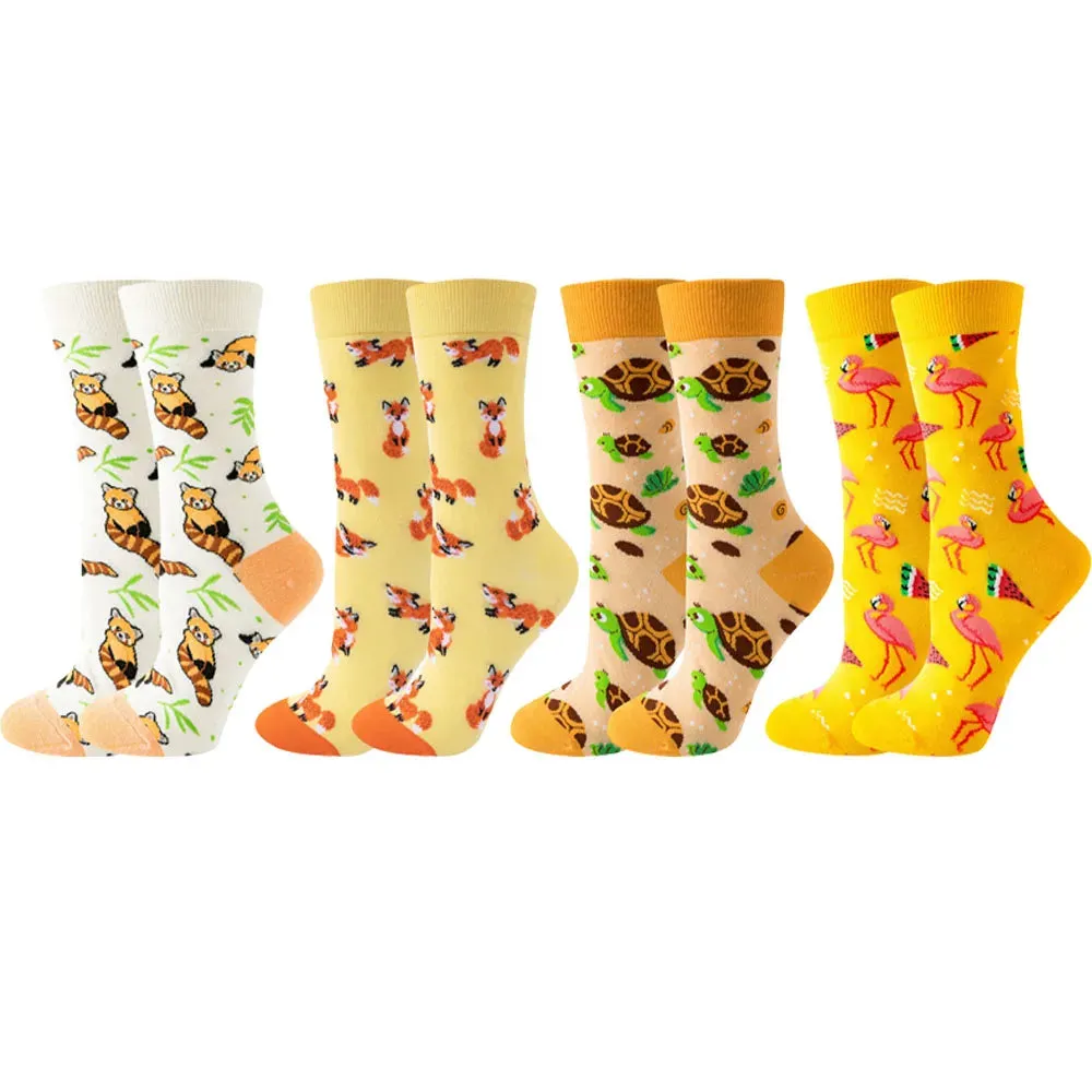 Colorful Summer Socks 4 Pack