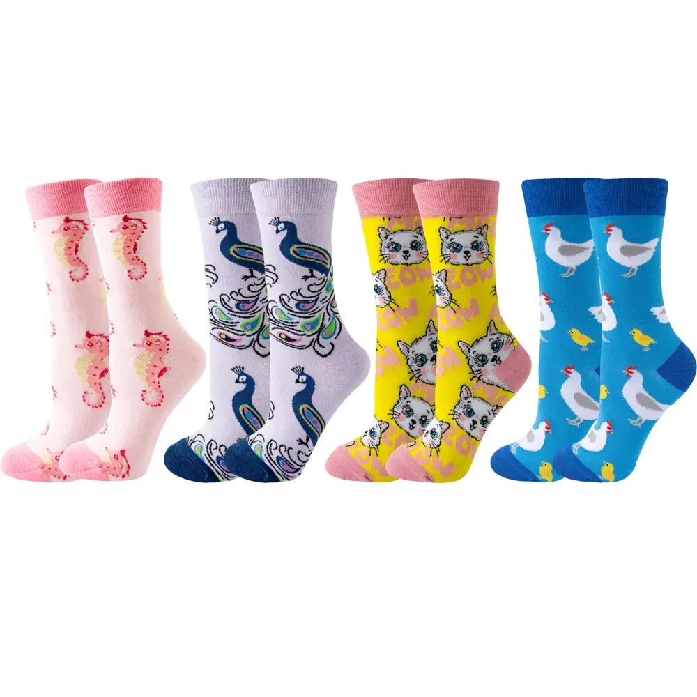 Colorful Summer Socks 4 Pack