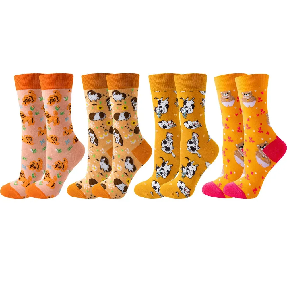 Colorful Summer Socks 4 Pack