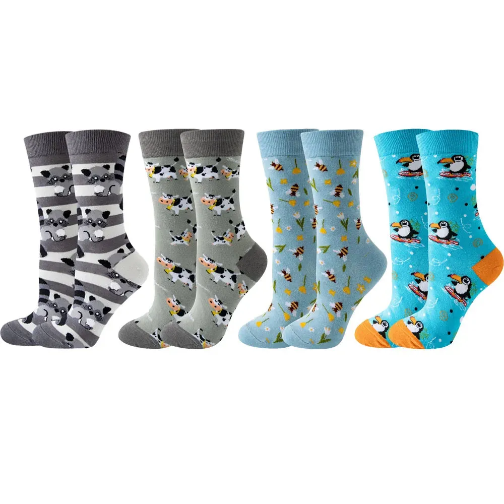 Colorful Summer Socks 4 Pack