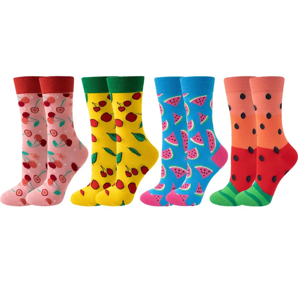 Colorful Summer Socks 4 Pack