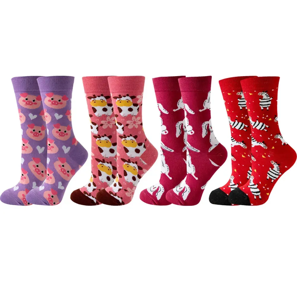 Colorful Summer Socks 4 Pack