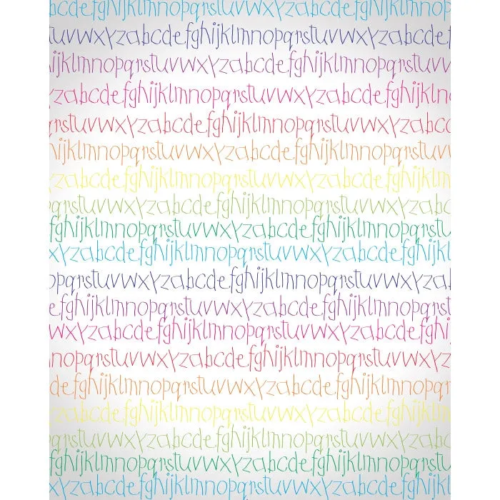 Colorful Writing Printed Backdrop