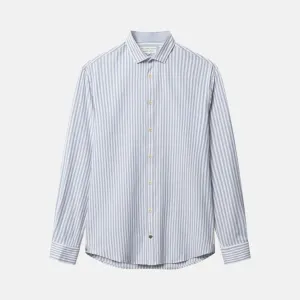 Colours And Sons Brushed Twill Striped Shirt Lake Stripes 9024-215