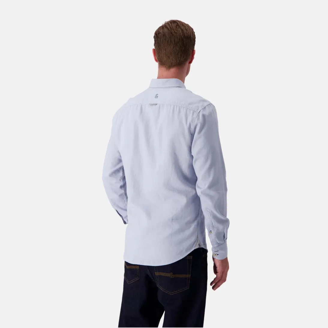 Colours And Sons Soft Cotton Twill Shirt 9024-211 Lake