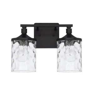 Colton 2-Light Vanity in Matte Black