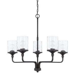 Colton 5-Light Chandelier in Matte Black