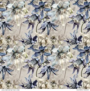 Columbine Flowers 2 Pattern Vinyl Sheet/Wrap