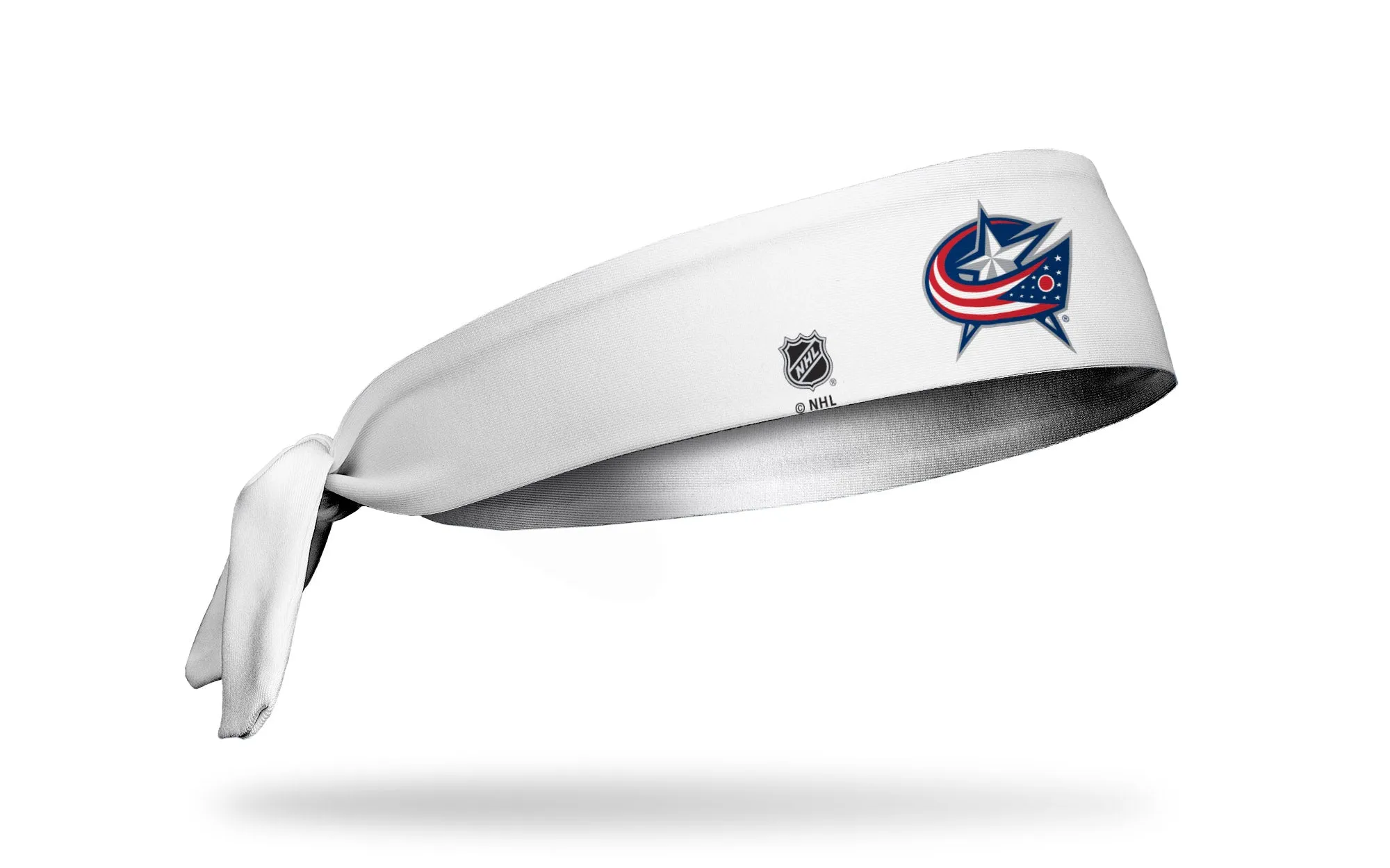 Columbus Blue Jackets: Logo White Tie Headband