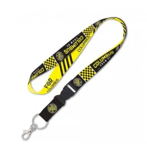 Columbus Crew SC WinCraft  MLS Soccer Yellow Black Snap Clasp Buckle Lanyard