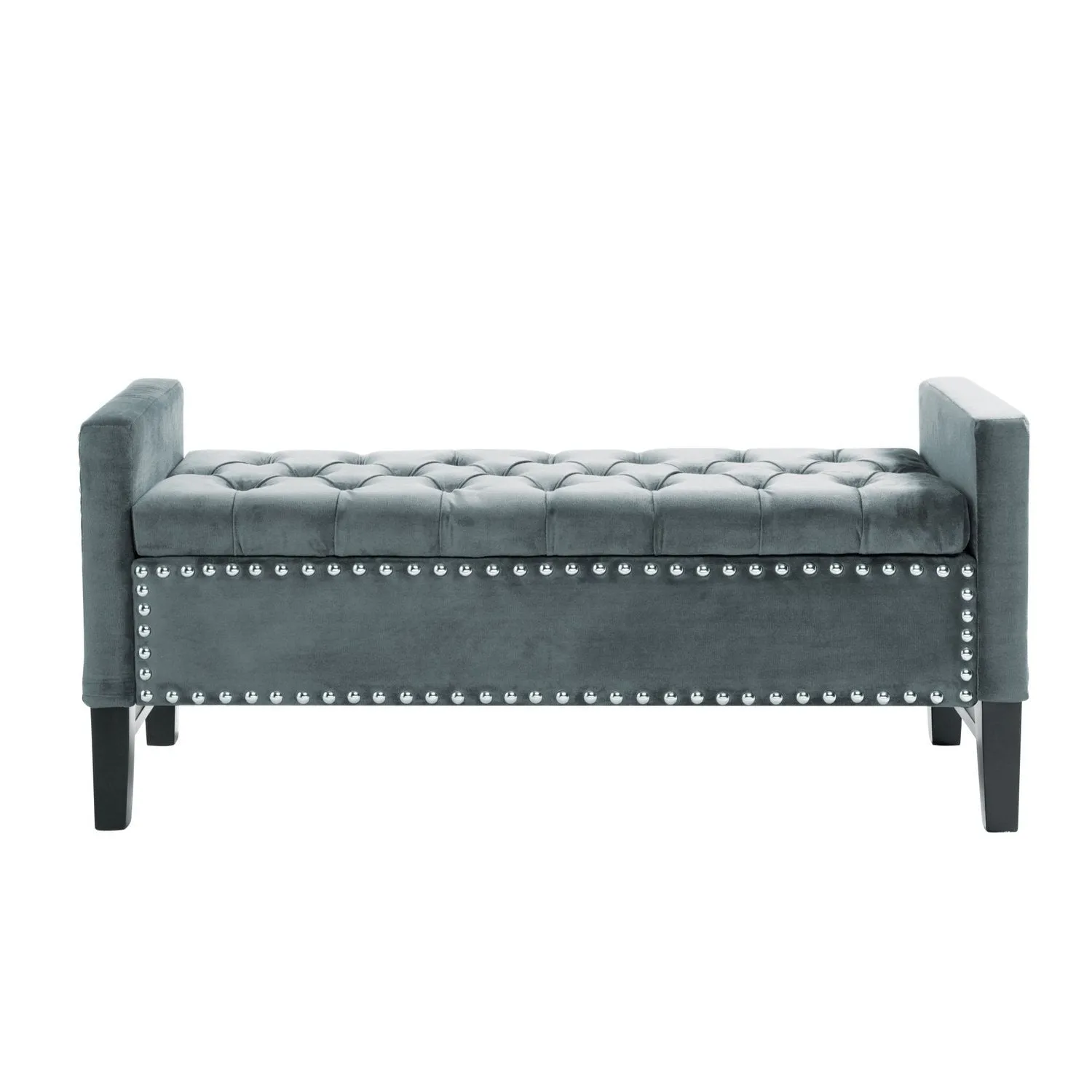 Columbus Velvet Storage Bench