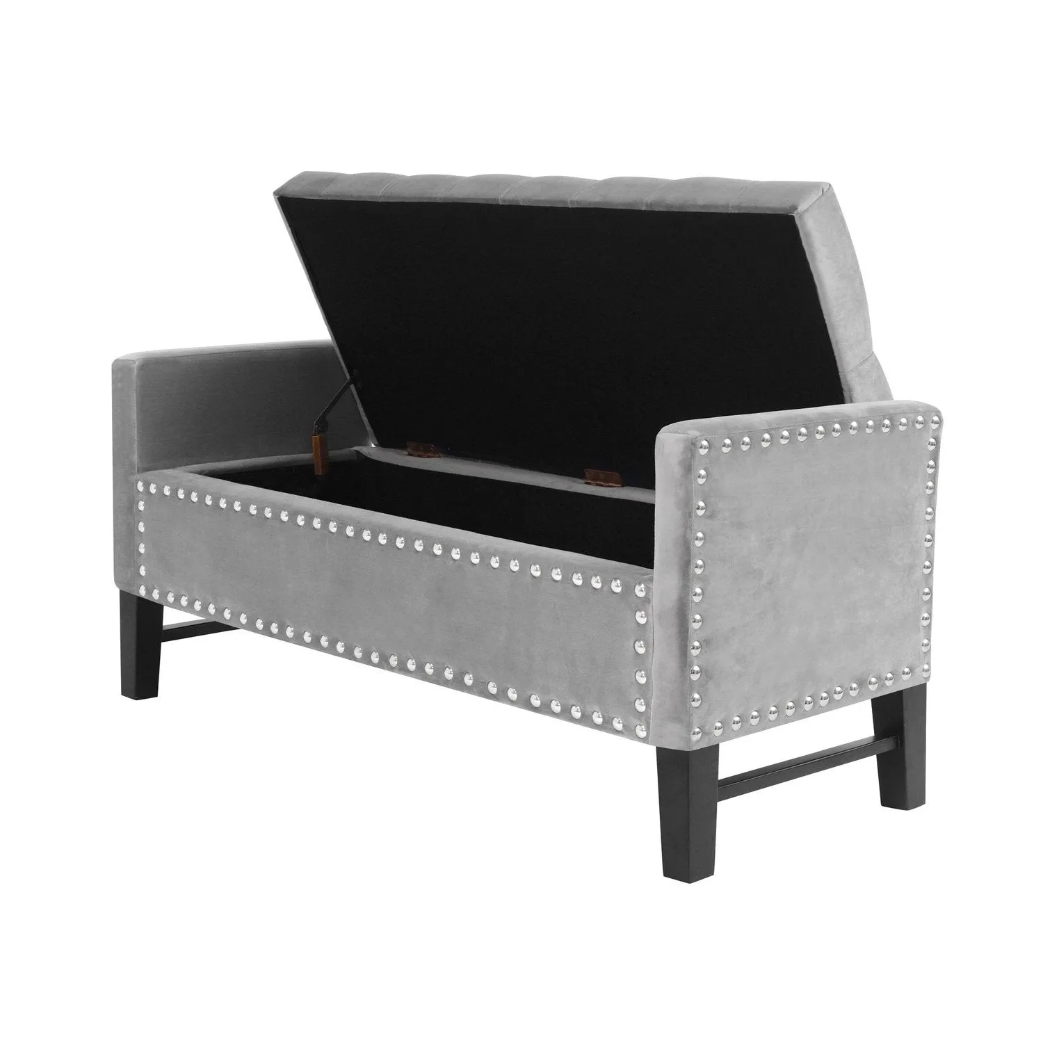 Columbus Velvet Storage Bench