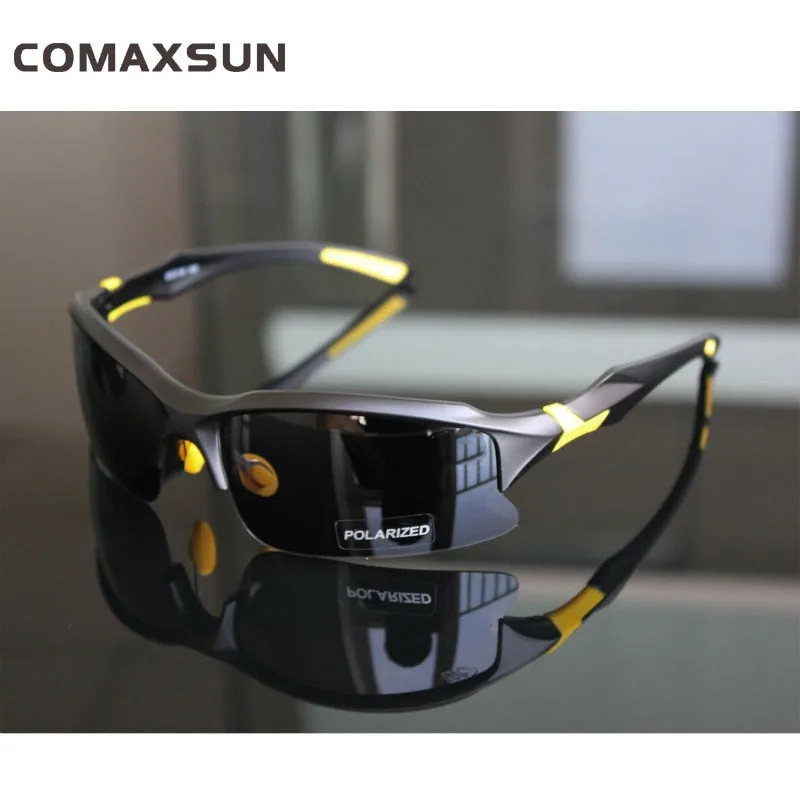 Comaxsun Men's Polarized Full Rim Rectangle Acetate Sport Sunglasses XQ129