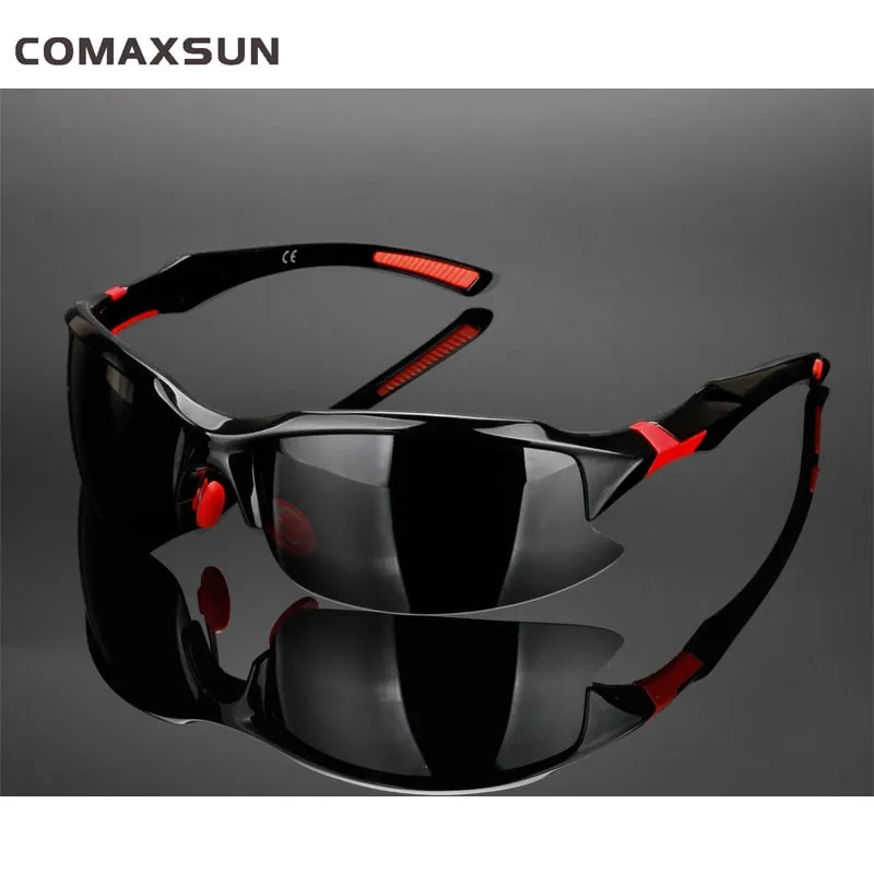 Comaxsun Men's Polarized Full Rim Rectangle Acetate Sport Sunglasses XQ129