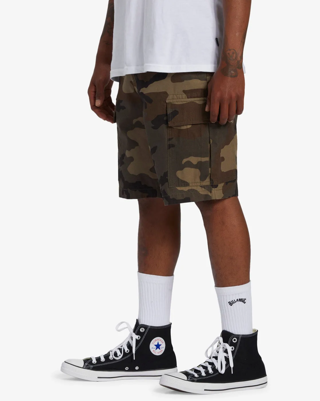 Combat Cargo Shorts - Military Camo