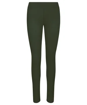 Combat Green - Women's cool workout leggings