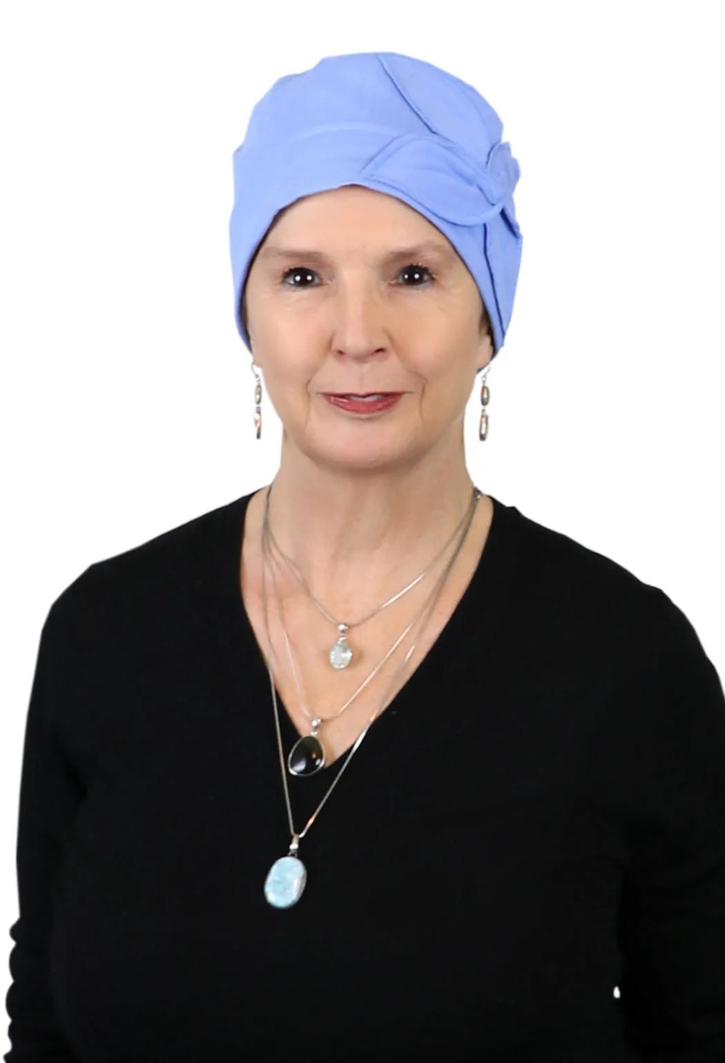 Combed Cotton Butterfly Beanie Chemo Headwear Turban for Women 50  UPF Sun Protection