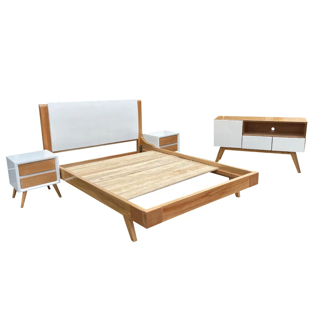 Combo Cama   Mesas   Mueble Escandinavo