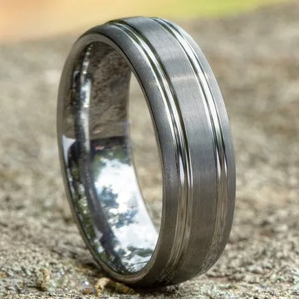 Comfort-Fit Satin Finish Wedding Band