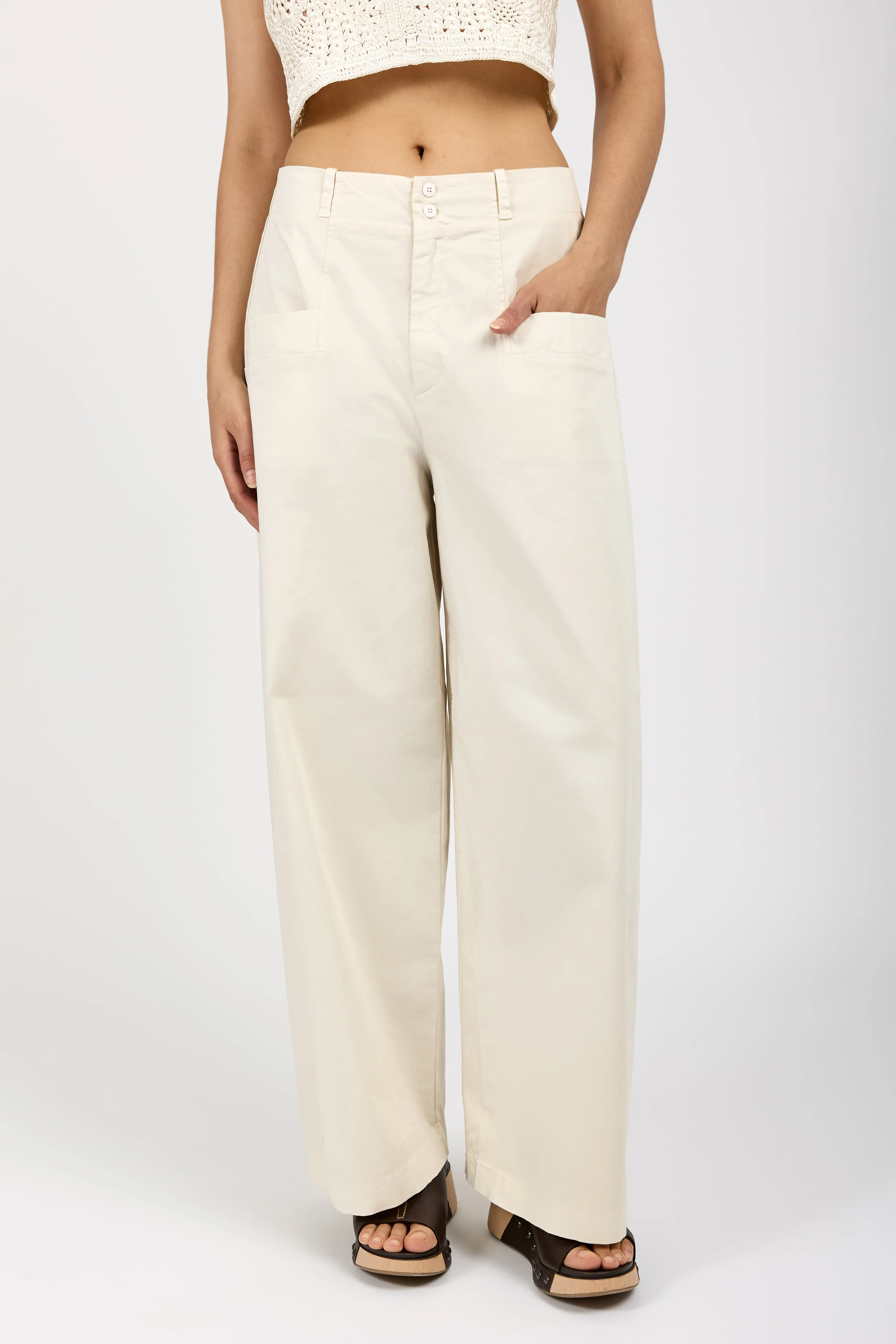 Comfort Fit Trouser Pant in Ivory