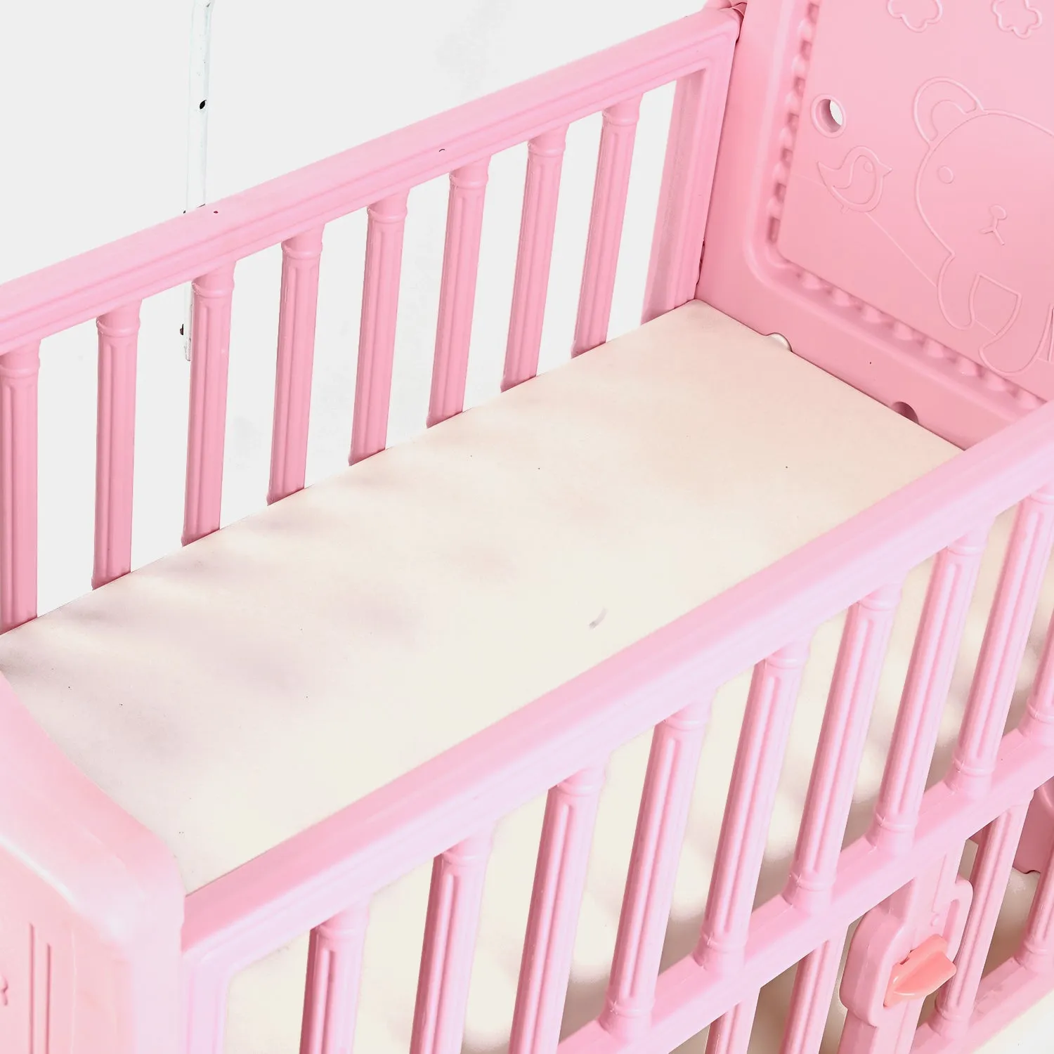 Comfortable and Durable Baby Fiber Cot - Pink