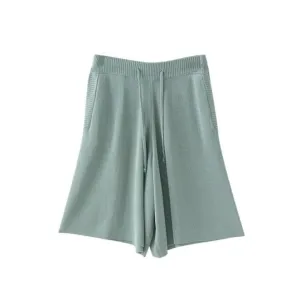 Comfy Pastel Aesthetic Elastic Waist Loose Shorts