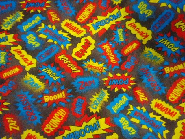 Comic Kapow - Poly/Cotton Print