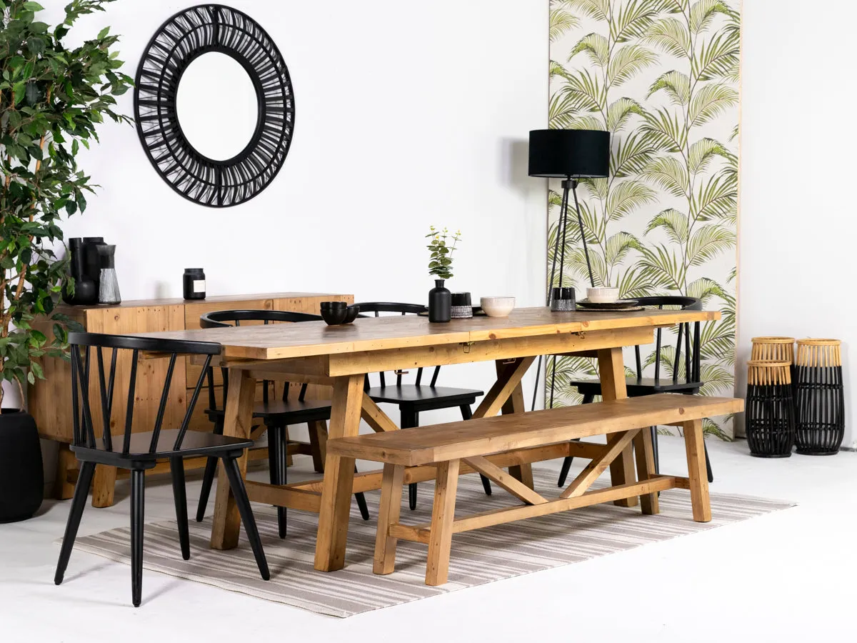 Como Extendable Dining Table (140cm - 180cm) & Bogart Dining Chairs