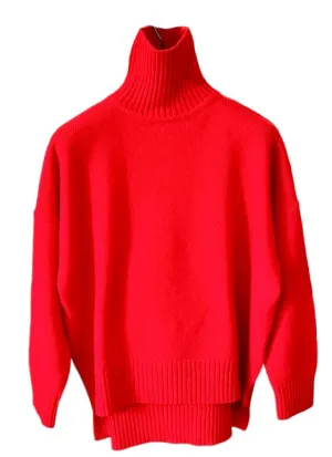 Como Turtleneck Sweater Red