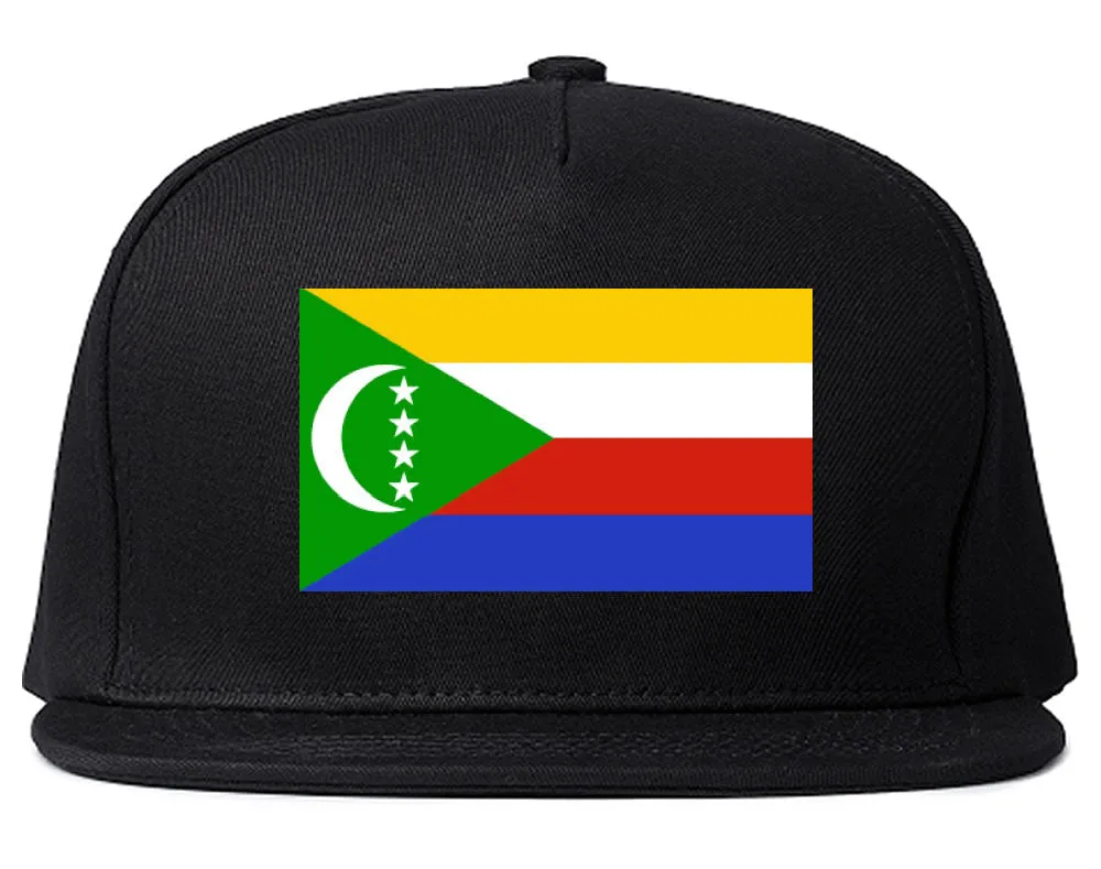 Comoros Flag Country Printed Snapback Hat Cap