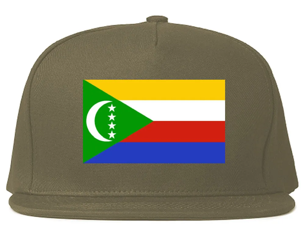 Comoros Flag Country Printed Snapback Hat Cap