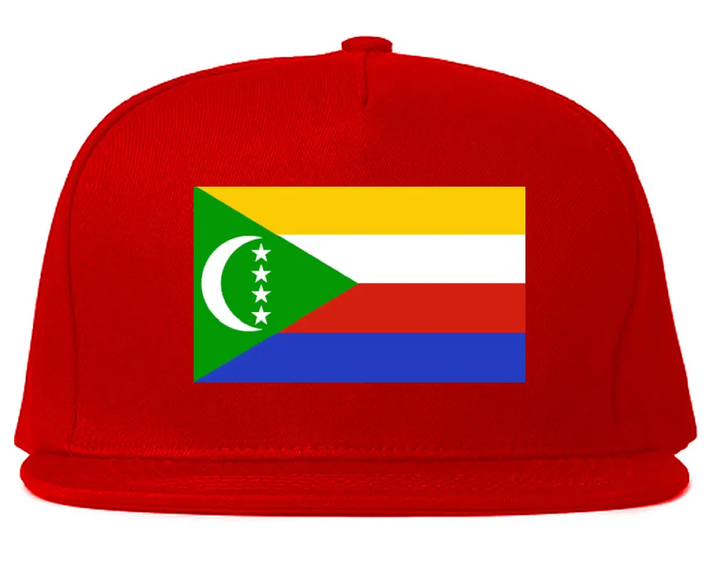 Comoros Flag Country Printed Snapback Hat Cap