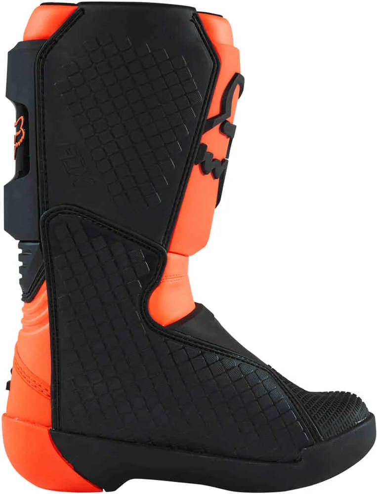 Comp FOX Youth Motocross Boots, Orange/Black