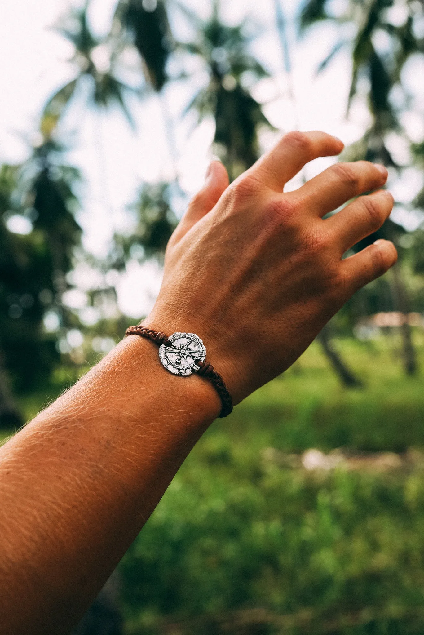 Compass Coin Bracelet