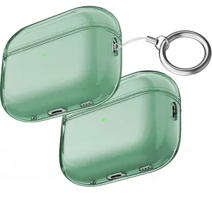 Compatible Airpods Pro2 Case-Clear Green