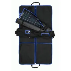 Complete Kilt Outfit Carrier including Kilt Roll - Blue Trim