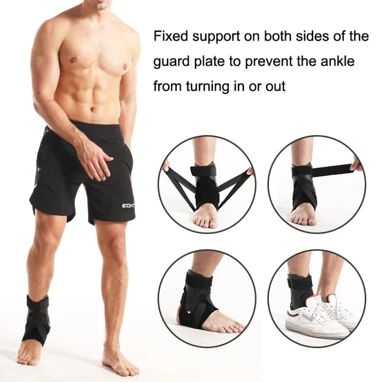 Compression Fixed Plastic Sheet Support Strap Ankle Protector, Size: M (Gray)