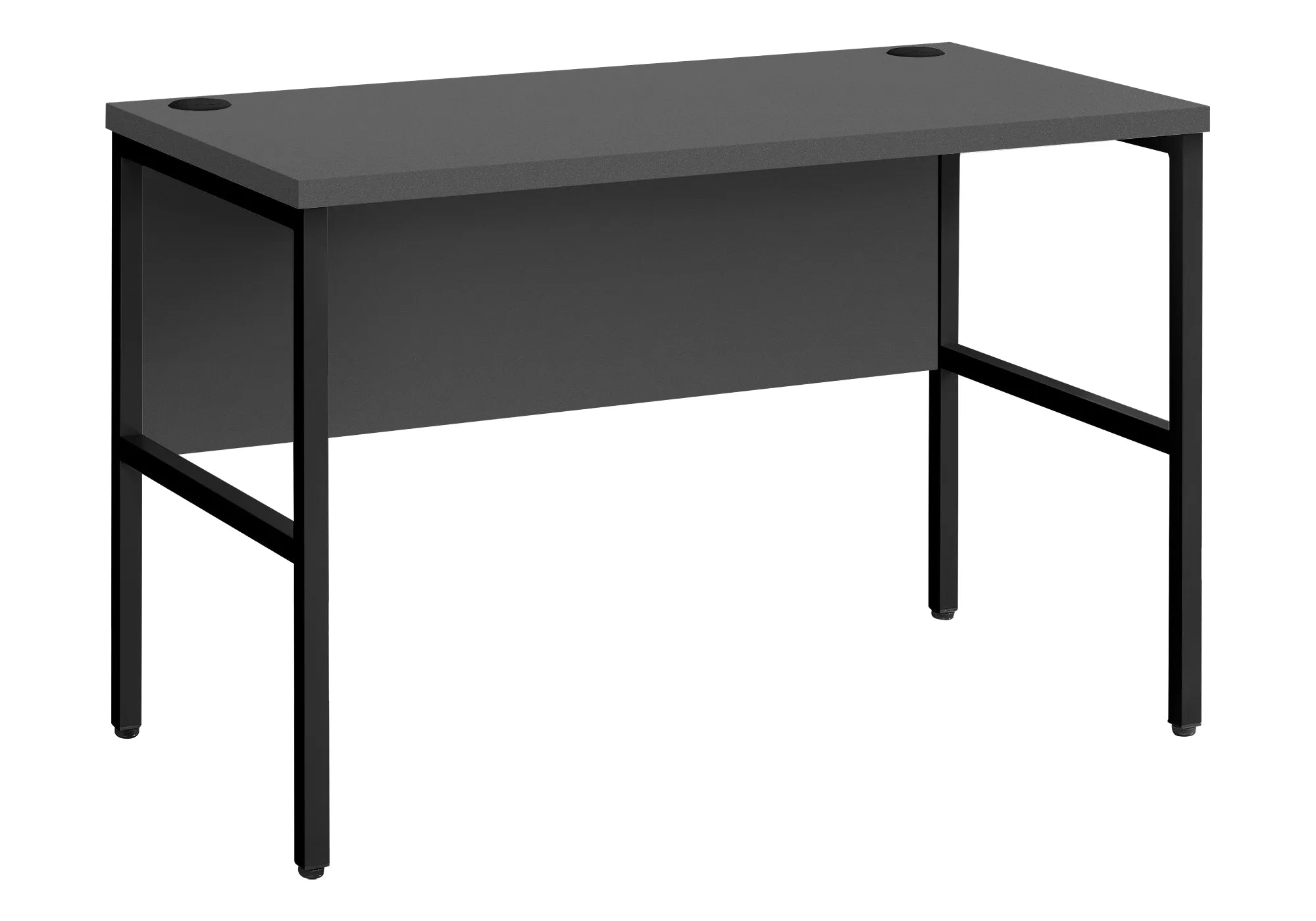 Computer Desk, 48"l, Work, Home Office, Commercial Grade, Grey Laminate, Black Metal, Contemporary, Modern